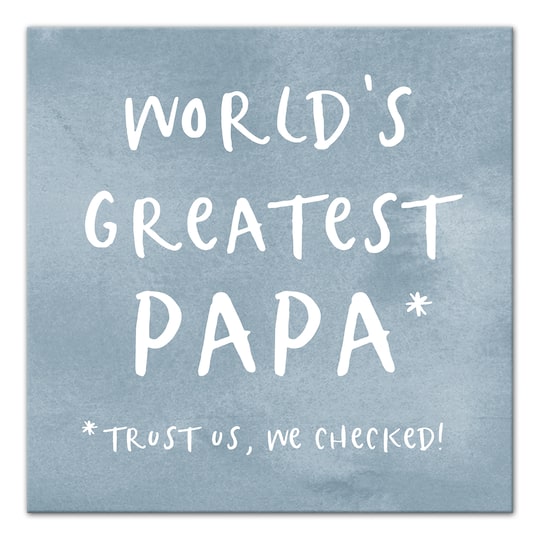 World's Greatest Papa Canvas Wall Art
